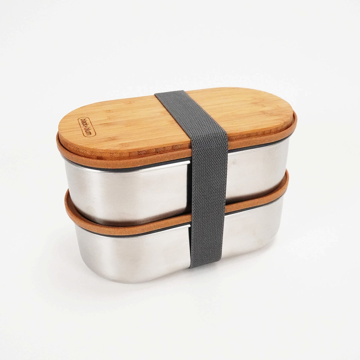 black+blum PRADA お弁当箱 中古】プラダ ロゴランチボックス ウッドxステンレス 1.25L