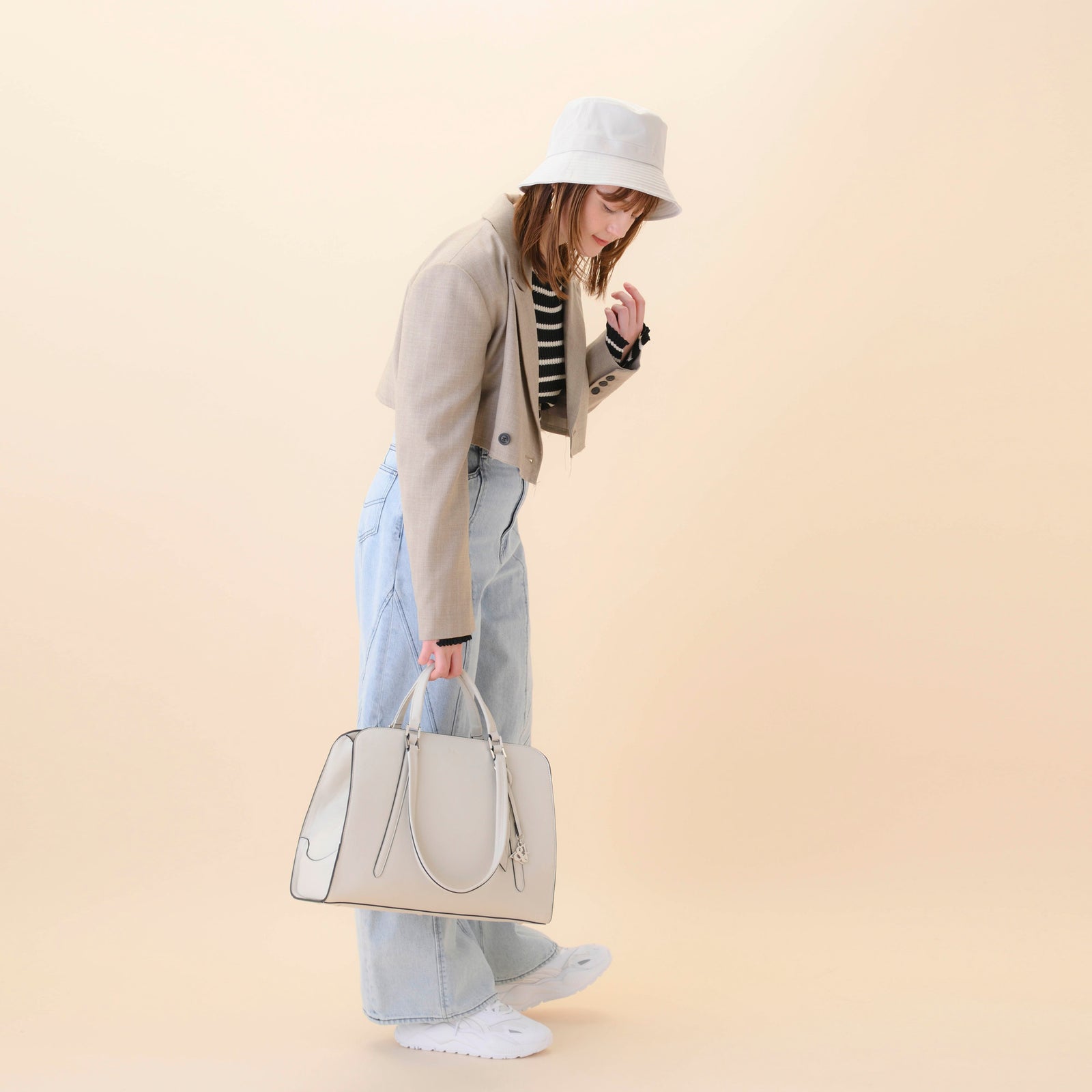 DT★Max Mara★raft ダブルハンドルトートバッグ Mar ダブルハンドルトート 15301 W&.Day/Night(ダブルアンド