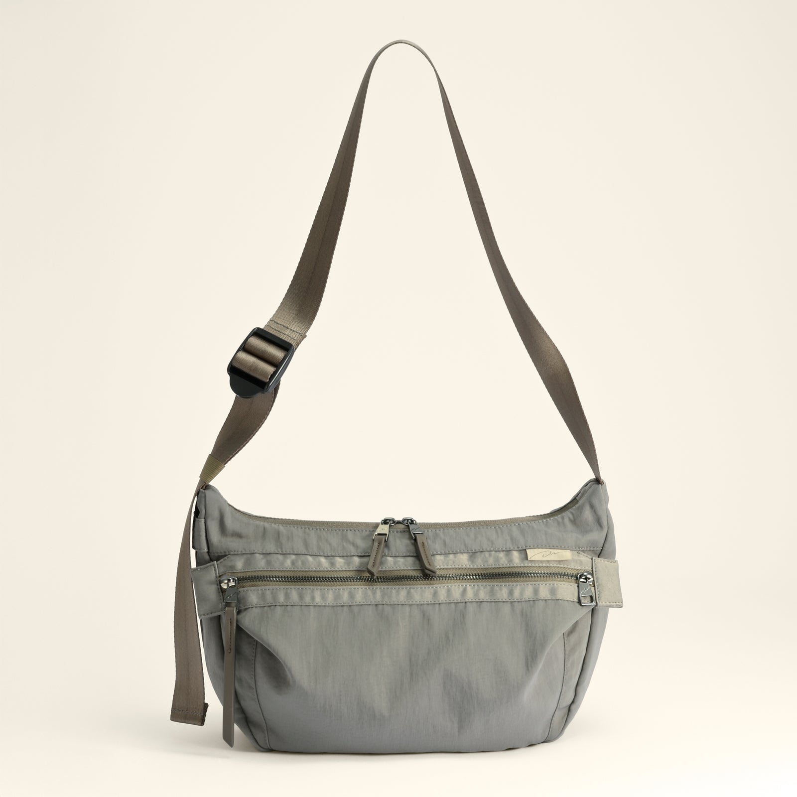 j*k様 美品　PORTER ウエストショルダーバック　シルバーカーキーグレー PX TANKER(PXタンカー) VERTICAL SHOULDER BAG | 吉田カバン
